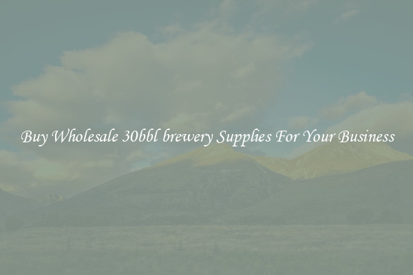Buy Wholesale 30bbl brewery Supplies For Your Business
