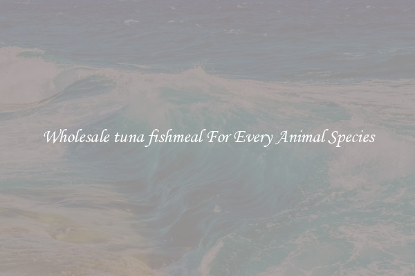 Wholesale tuna fishmeal For Every Animal Species