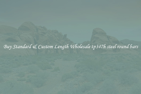Buy Standard & Custom Length Wholesale tp347h steel round bars