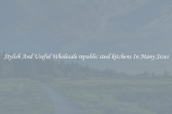 Stylish And Useful Wholesale republic steel kitchens In Many Sizes