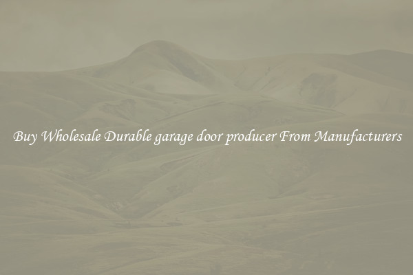Buy Wholesale Durable garage door producer From Manufacturers