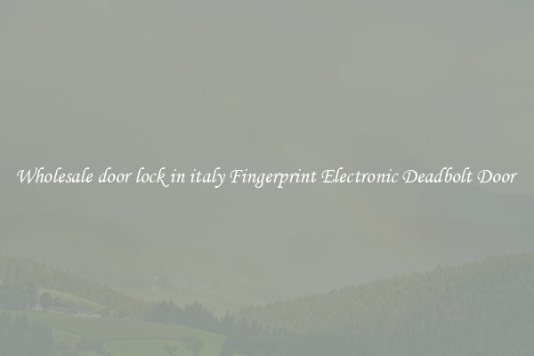 Wholesale door lock in italy Fingerprint Electronic Deadbolt Door 