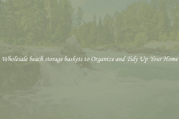 Wholesale beach storage baskets to Organize and Tidy Up Your Home
